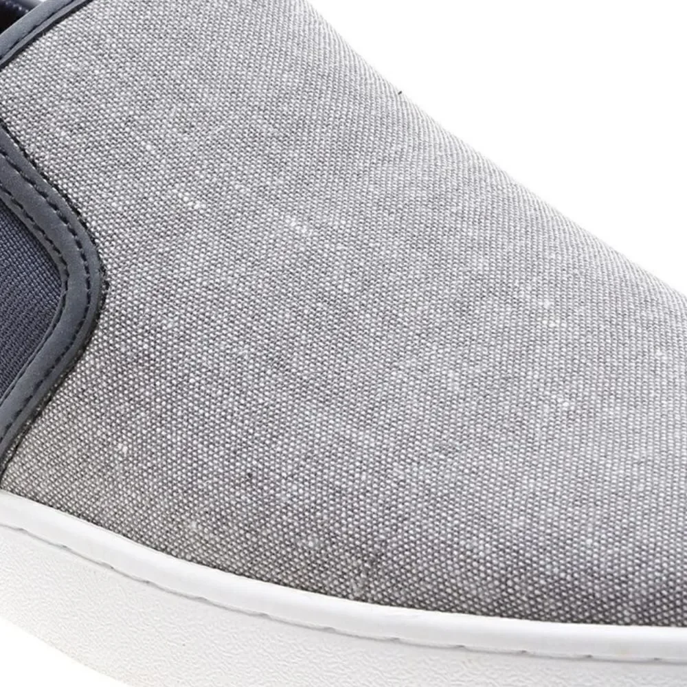 ALDO Men's Gray Denim Look & Navy Casual Slip On Comfort Loafers Size 12